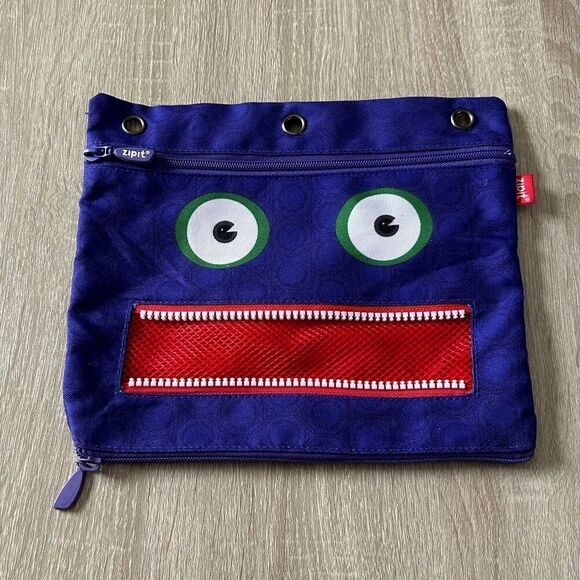 USED … ZIPIT “Monster” Pencil Pouch / Multi Purpose Bag - Picture 1 of 4